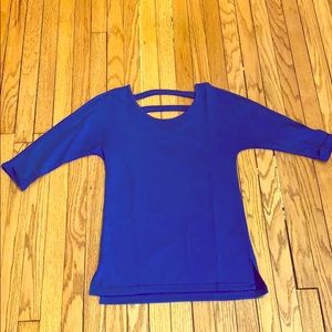 Dynamite blue 3/4 sleeve shirt